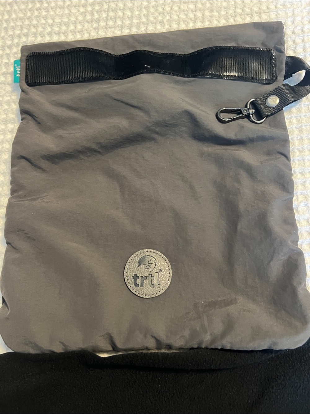 trtl Travel Pillow Case in Charcoal Gray